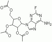 2-氟-2',3',5'-三乙酰氧基腺苷分子式结构图