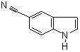 5-氰基吲哚分子式结构图