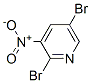 2,5-二溴-3-硝基吡啶分子式结构图