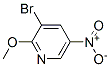 3-溴-2-甲氧基-5-硝基吡啶分子式结构图