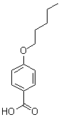 对戊氧基苯甲酸分子式结构图