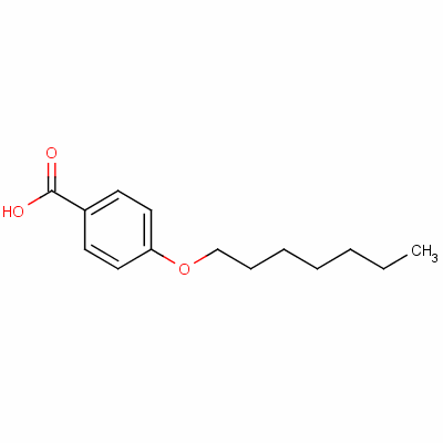 对庚氧基苯甲酸分子式结构图