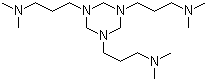 1,3,5-三(二甲基胺丙基)-1,3,5-六氢化三嗪分子式结构图