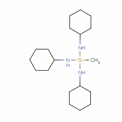 甲基三(环己氨基)硅烷分子式结构图