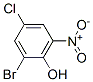 2-溴-4-氯-6-硝基苯酚分子式结构图