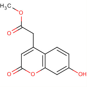 (7-羟基-2-氧代-2H-苯并吡喃-4-基)乙酸甲酯分子式结构图