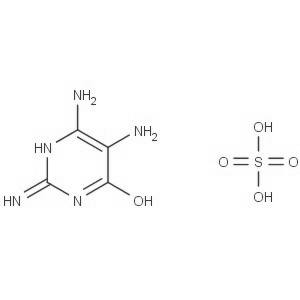 2,5,6-三氨基-4-羟基嘧啶硫酸盐分子式结构图