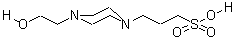 N-2-羟乙基哌嗪-N'-3-丙磺酸分子式结构图