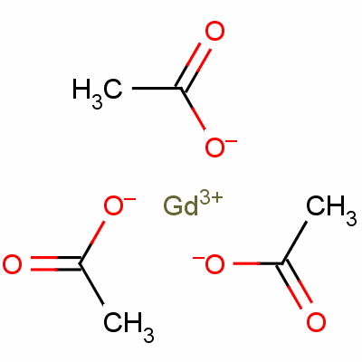 钆（3）乙酸酯分子式结构图