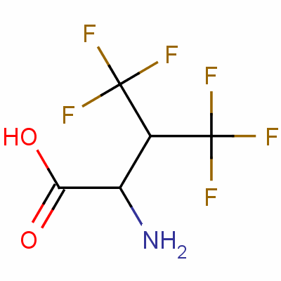 4,4,4,4',4',4'-六氟-DL-缬氨酸分子式结构图