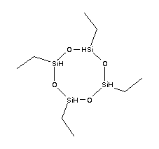 1,3,5,7-四乙基环四硅氧烷分子式结构图