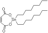 马来酸酯辛基锡分子式结构图