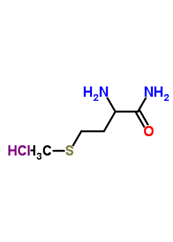 L-蛋氨酰胺盐酸盐分子式结构图