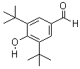 3,5-二叔丁基-4-羟基苯甲醛分子式结构图