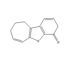 9,10-二氢-4H-苯并[4,5]环庚三烯[1,2-b]噻吩-4-酮分子式结构图