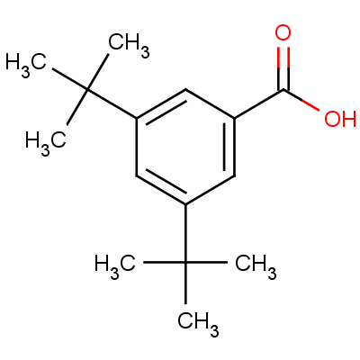 3,5-二叔丁基苯甲酸分子式结构图