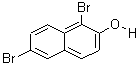 1,6-二溴-2-萘酚分子式结构图