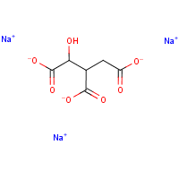 异柠檬酸三钠盐分子式结构图