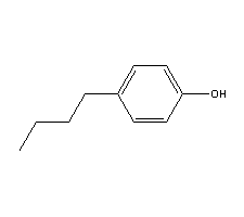 对丁基苯酚分子式结构图