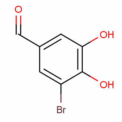 5-溴-3,4-二羟苯甲醛分子式结构图