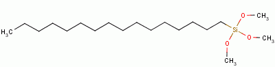 十六烷基三甲氧基硅烷分子式结构图