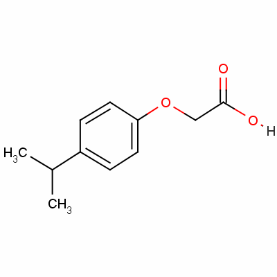 4-异丙基苯氧乙酸分子式结构图