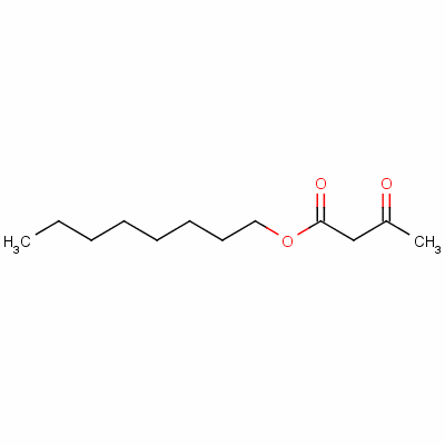 乙酰乙酸辛酯;95%分子式结构图