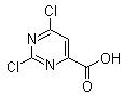 2,6-二氯嘧啶-4-甲酸分子式结构图