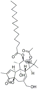 佛波醇12-十四酸酯13-乙酸酯分子式结构图