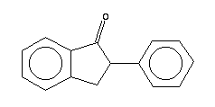 2-苯基-1-茚满酮分子式结构图