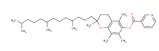 维生素E烟酸酯分子式结构图