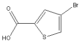 4-溴噻吩-2-甲酸分子式结构图