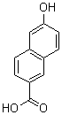 2-羟基-6-萘甲酸分子式结构图