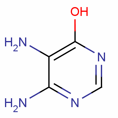 4,5-二氨基-6-羟基嘧啶分子式结构图