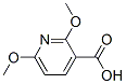 2,6-二甲氧基吡啶-3-羧酸分子式结构图