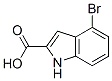 4-溴吲哚-2-羧酸分子式结构图