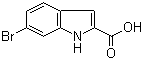 6-溴吲哚-2-羧酸分子式结构图