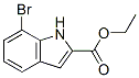 7-溴-1H-吲哚-2-甲酸乙酯分子式结构图