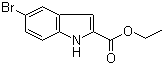 5-溴吲哚-2-羧酸乙酯分子式结构图