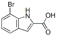 7-溴吲哚-2-羧酸分子式结构图