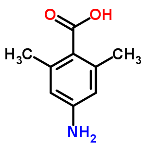 4-氨基-2,6-二甲基苯甲酸分子式结构图