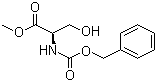 N-苄氧羰酰基-L-丝氨酸甲酯分子式结构图