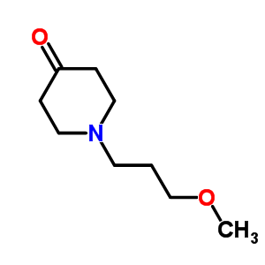 1-(3-甲氧基丙基)-4-哌啶酮分子式结构图