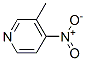 3-甲基-4-硝基吡啶分子式结构图