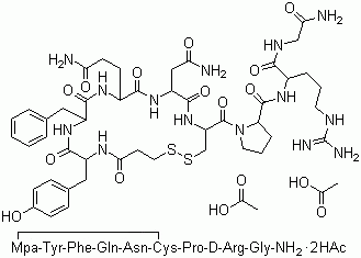 醋酸去氨加压素分子式结构图