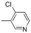4-氯-3-甲基吡啶分子式结构图
