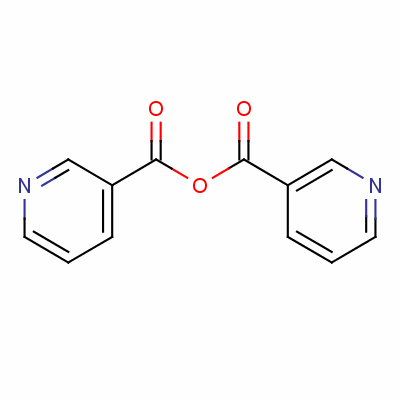 3-吡啶甲酸酐分子式结构图