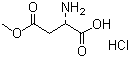 L-天门冬氨酸-β-甲酯分子式结构图