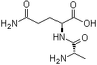 L-丙氨酰-L-谷氨酰胺分子式结构图