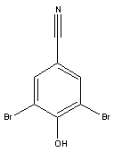溴苯腈分子式结构图